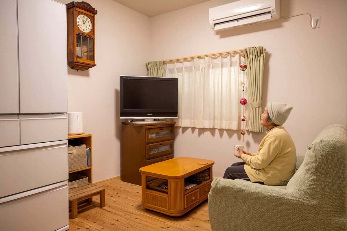 真冬でもあたたかなリビング